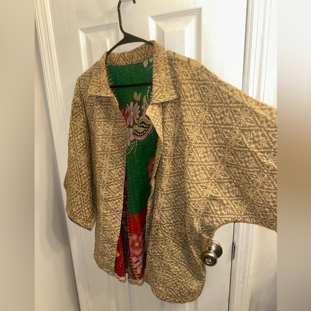 Kantha Open Jacket - Picture 3 of 8